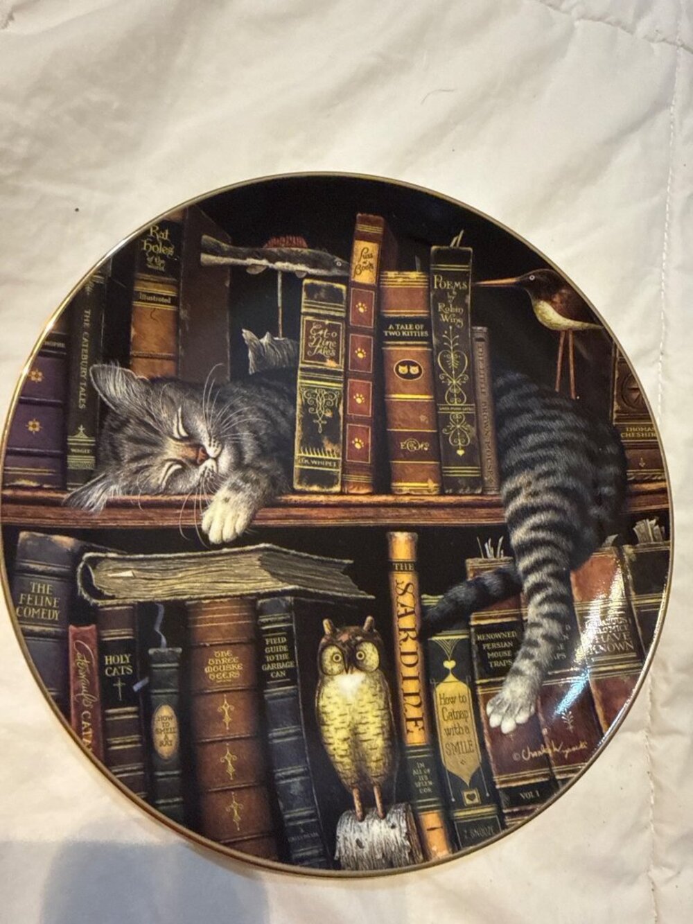 Frederick The Literate Decorative Plate By Charles Wysocki 1998 Bradford Exchang